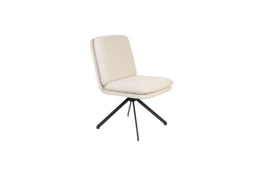 Chaise en tissu blanc Tyler Détouré