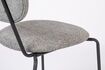 Miniature Chaise en tissu gris Aspen 12