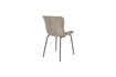 Miniature Chaise en tissu gris Junzo Rib 5