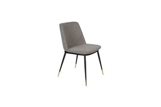 Chaise en tissu gris Lionel Détouré