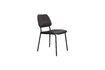 Miniature Chaise en tissu noir Darby 1