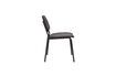 Miniature Chaise en tissu noir Darby 8