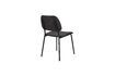 Miniature Chaise en tissu noir Darby 9