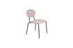 Miniature Chaise en tissu rose Aspen 3