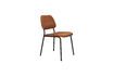 Miniature Chaise en tissu terracotta Darby 1