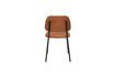 Miniature Chaise en tissu terracotta Darby 6