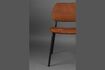 Miniature Chaise en tissu terracotta Darby 7