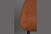 Miniature Chaise en tissu terracotta Darby 8