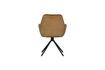 Miniature Chaise en velours caramel Amber 6