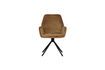 Miniature Chaise en velours caramel Amber 1