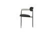 Miniature Chaise en velours noir Ivy 4