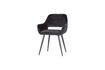 Miniature Chaise en velours noir Jelle 4