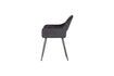 Miniature Chaise en velours noir Jelle 5