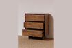 Miniature Commode en bois foncé Leeds 3