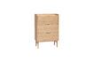 Miniature Commode en placage de chêne clair Hide 1