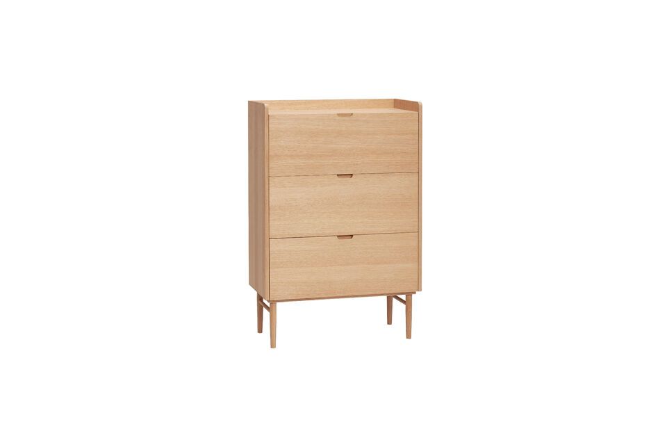 Commode en placage de chêne clair Hide Hübsch