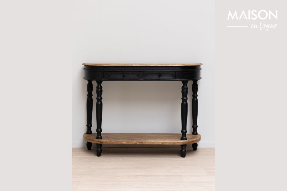 Console en bois noir Nevermore Chehoma