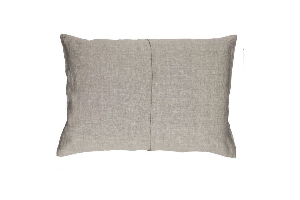 Coussin en coton beige Basics - 9