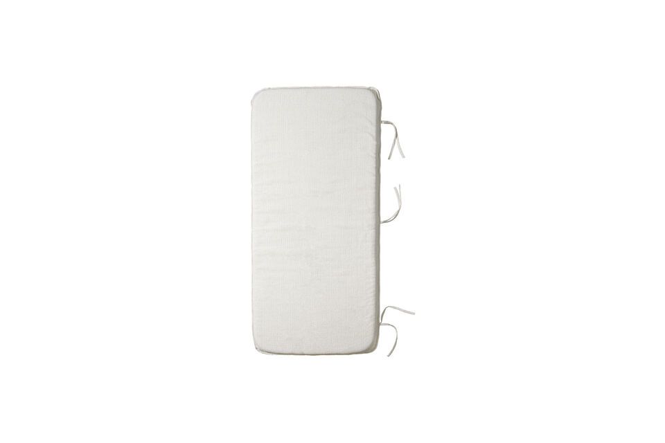 Coussin en coton blanc cassé Puna House Doctor