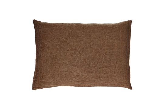 Coussin en coton chocolat Basics Détouré