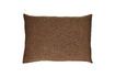 Miniature Coussin en coton chocolat Basics 1