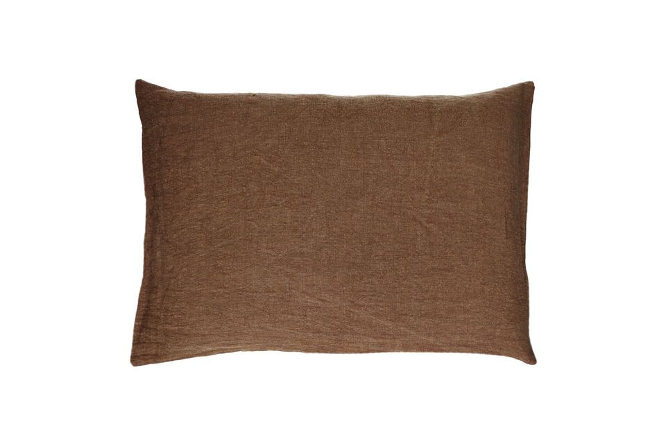 Coussin en coton chocolat Basics Pomax