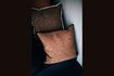 Miniature Coussin en coton chocolat Opposites 4