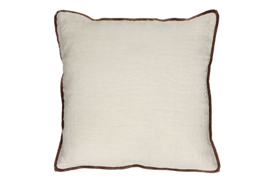 Coussin en coton ivoire Opposites Pomax