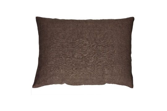 Coussin en coton maron Basics Détouré