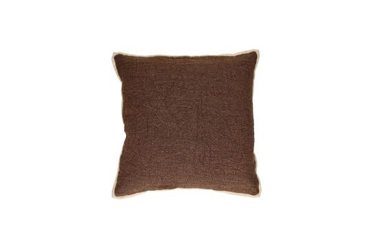 Coussin en coton marron Opposites Détouré