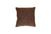 Miniature Coussin en coton marron Opposites 1