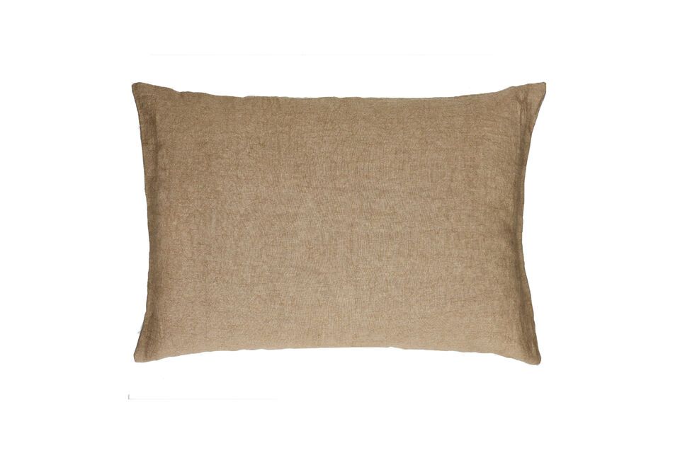 Coussin en coton ocre Basics Pomax