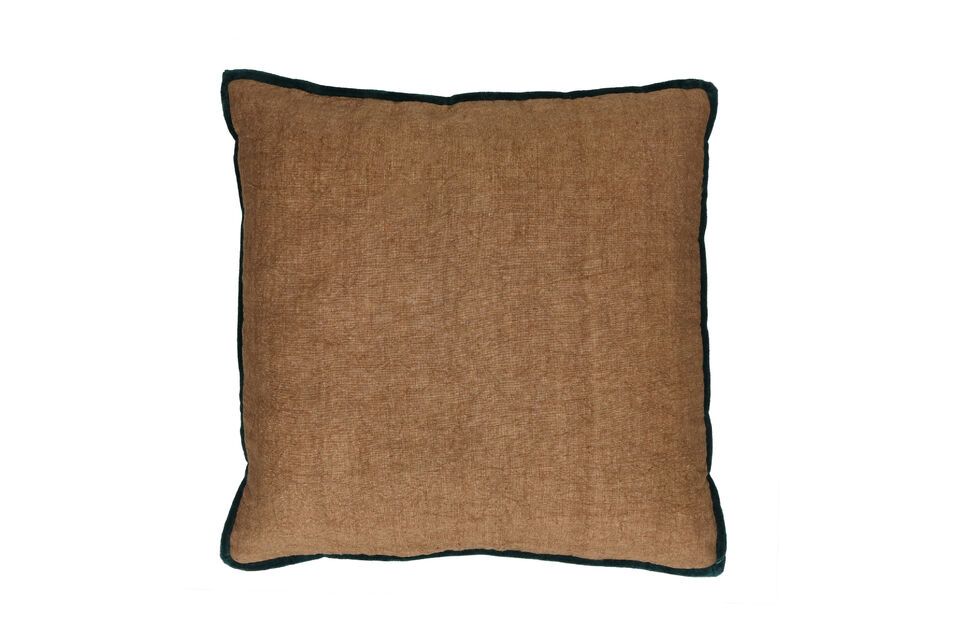 Coussin en coton ocre Opposites Pomax