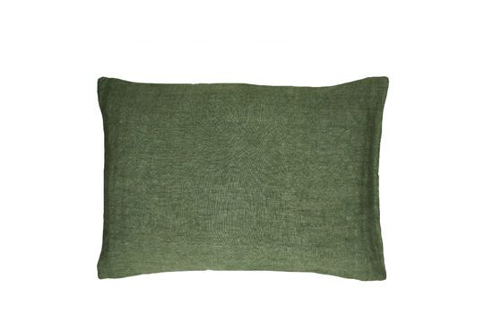 Coussin en coton vert Basics Détouré