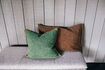 Miniature Coussin en coton vert Opposites 2