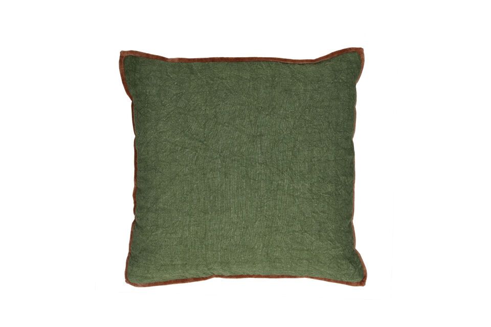 Coussin en coton vert Opposites Pomax