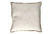 Miniature Coussin en lin blanc et camel Opposites 1