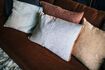 Miniature Coussin en lin naturel Borders 2