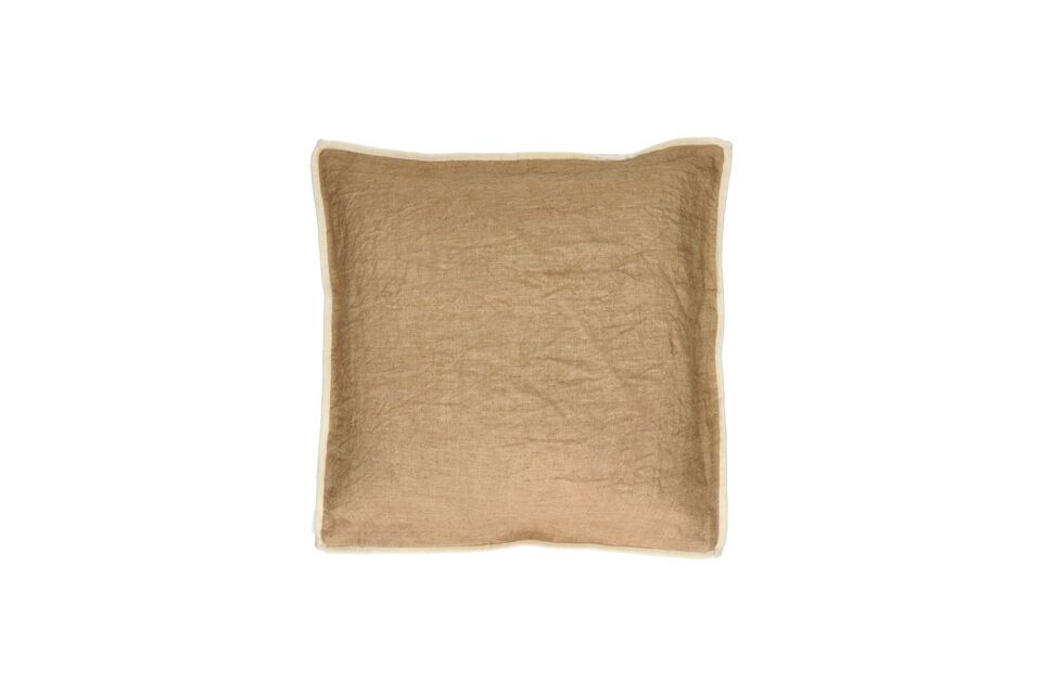 Coussin en lin ocre Opposites Pomax