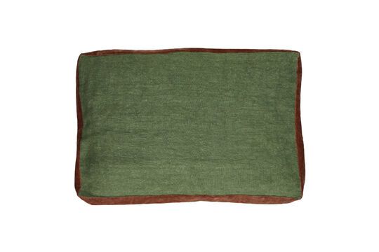 Coussin en lin vert Borders Détouré