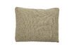 Miniature Coussin en tissu beige Fine 1