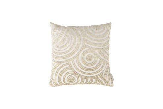 Coussin en tissu beige Rings Détouré