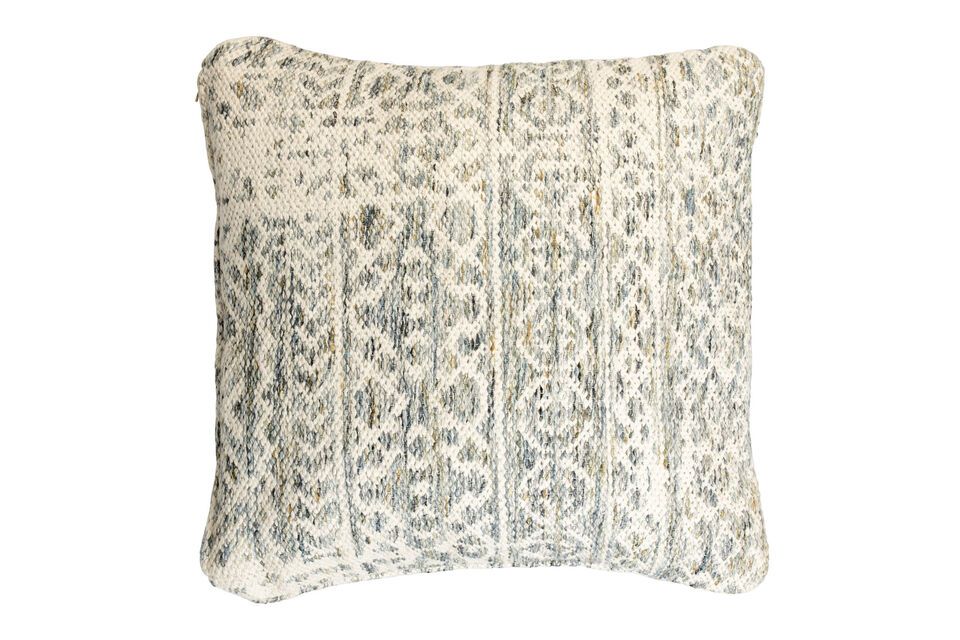 Coussin en tissu bleu 50x50 Liv White Label