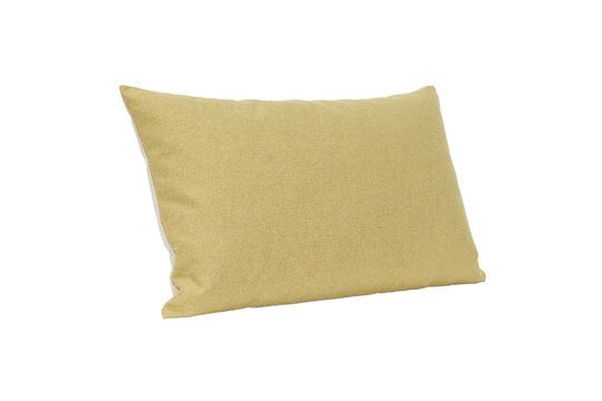 Coussin en tissu bleu et jaune Bliss Détouré