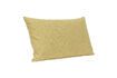 Miniature Coussin en tissu bleu et jaune Bliss 1