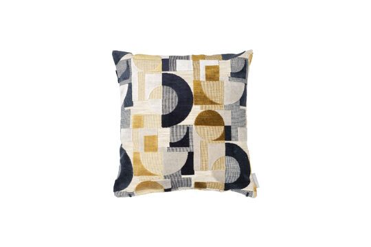 Coussin en tissu bleu Festive