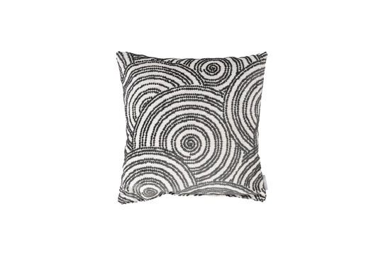 Coussin en tissu gris Rings Détouré