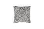 Miniature Coussin en tissu gris Rings Détouré