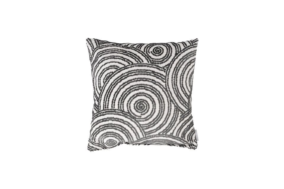 Coussin en tissu gris Rings Zuiver