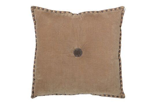 Coussin en velours sepia Levy